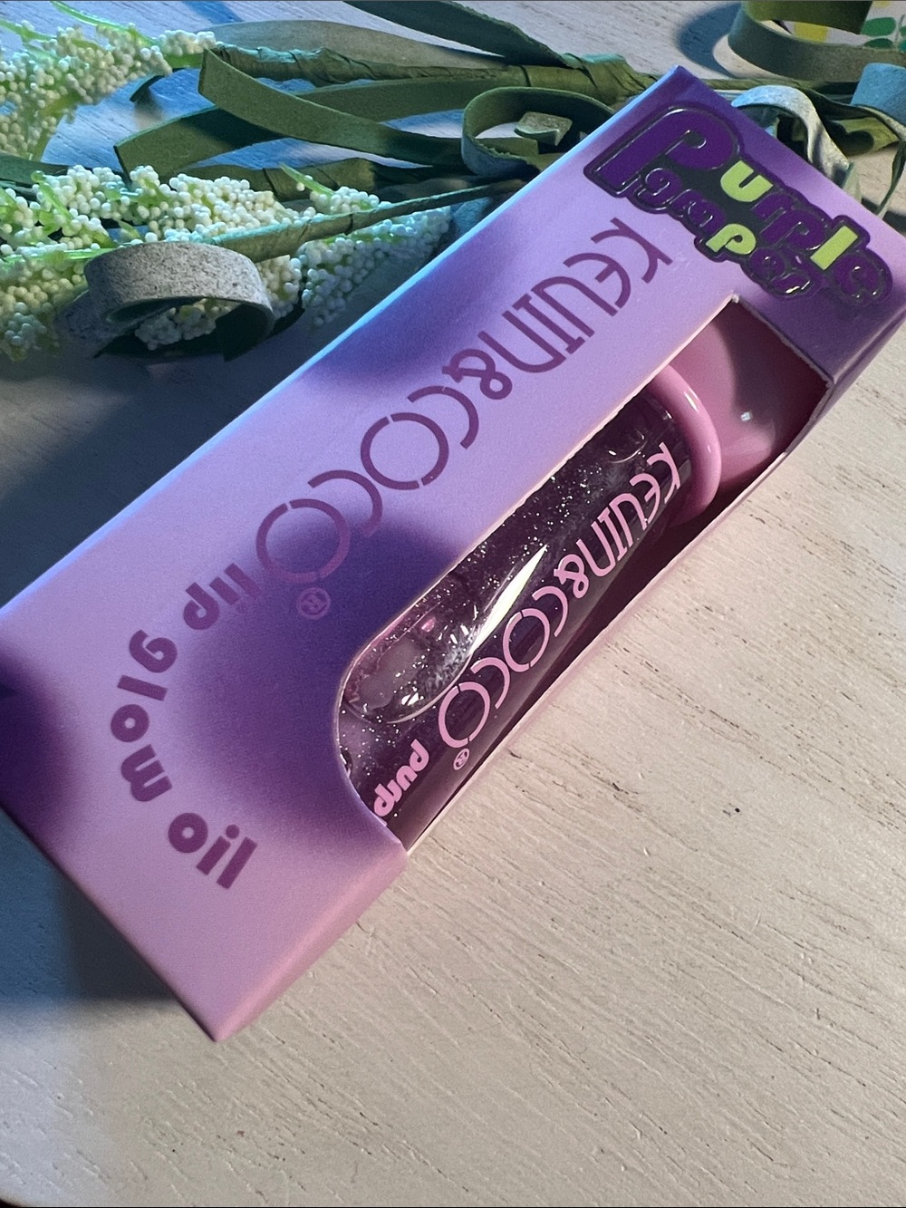 Kevin & CoCo grape lip glow oil